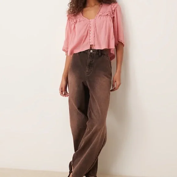 Free People Luna Top Pink NWOT - Picture 3 of 9